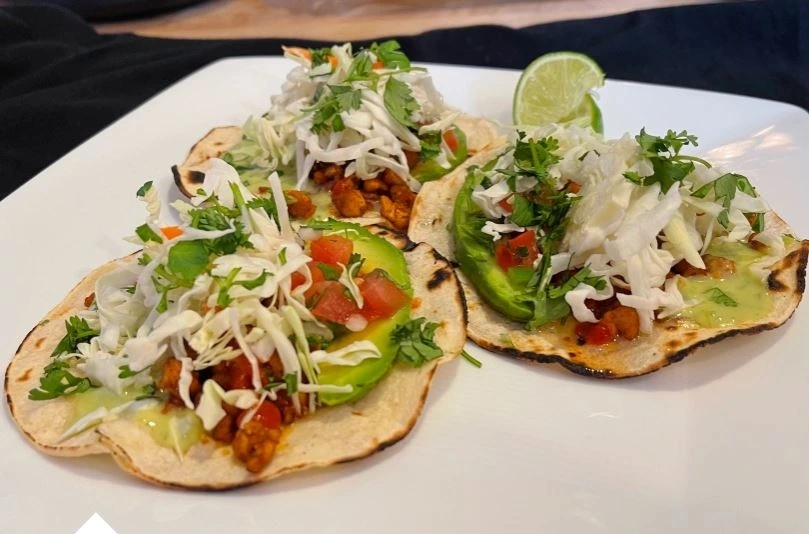 Fire-Roasted Vegetarian Tacos with Avocado